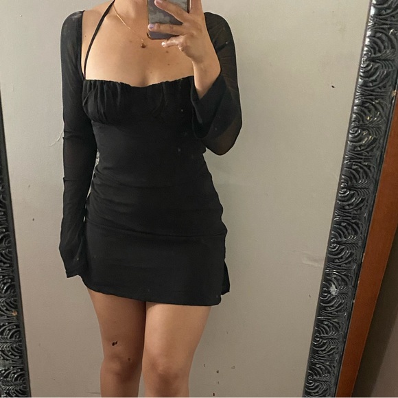 ❌SOLD❌NWOTPrincess Polly Sheer Sleeve Mini Dress - Picture 7 of 8